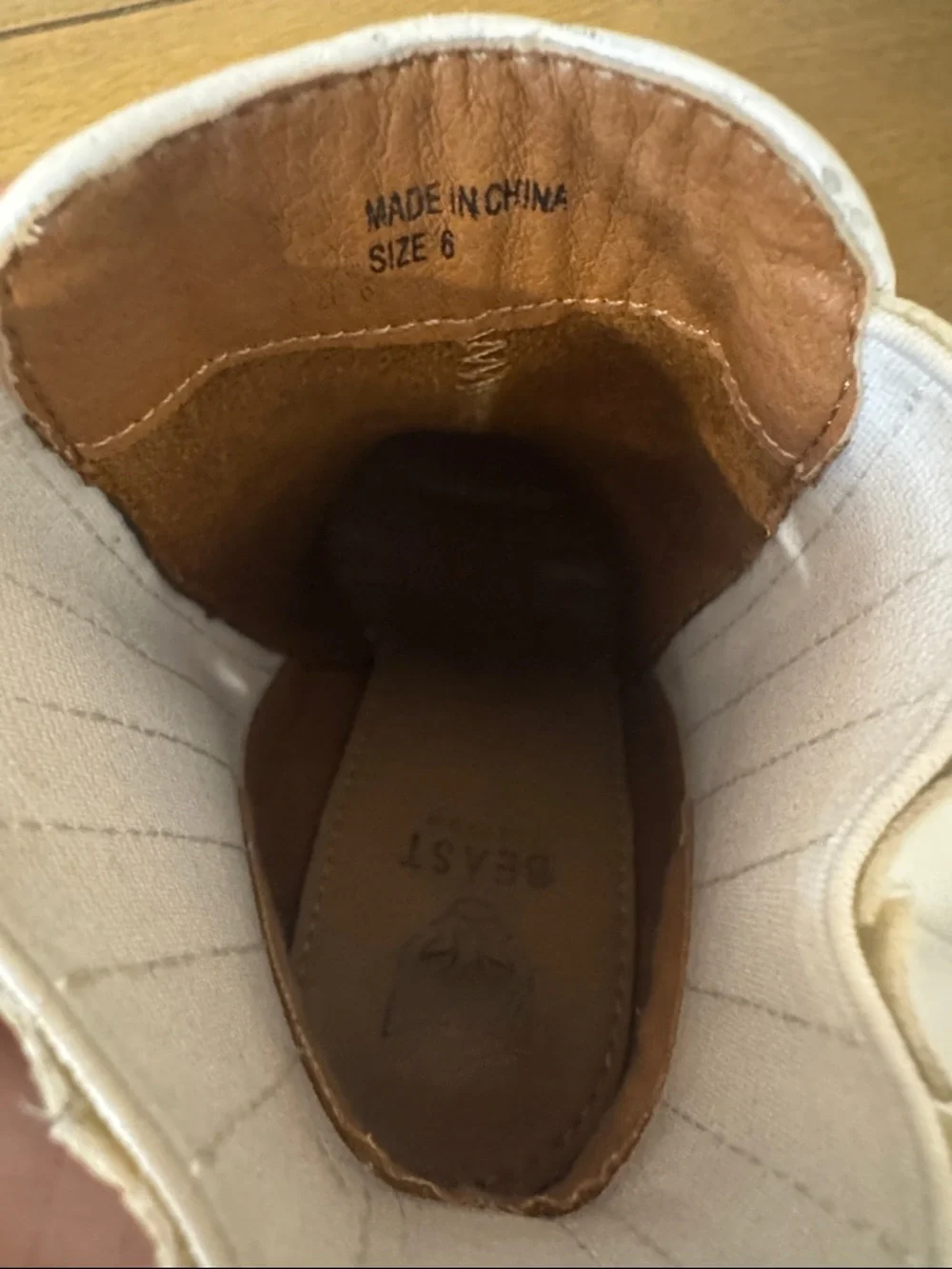 White Women's Ankle Booties with Block Heel - Picture 2 of 4